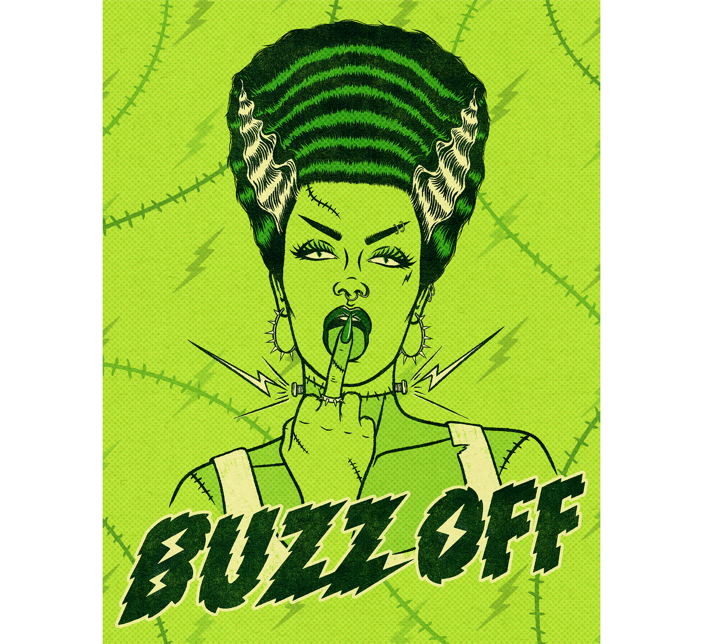 classy-creeps-buzz-off-art-print