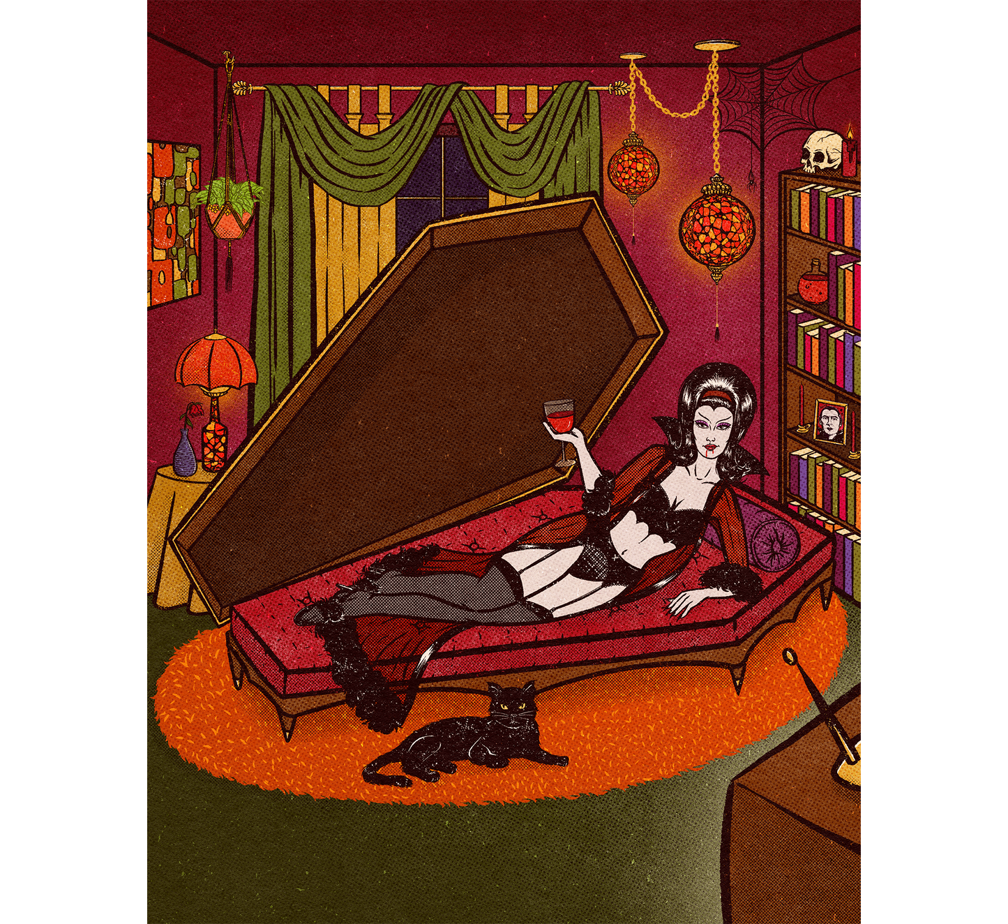    classy-creeps-cozy-coffin-art-print