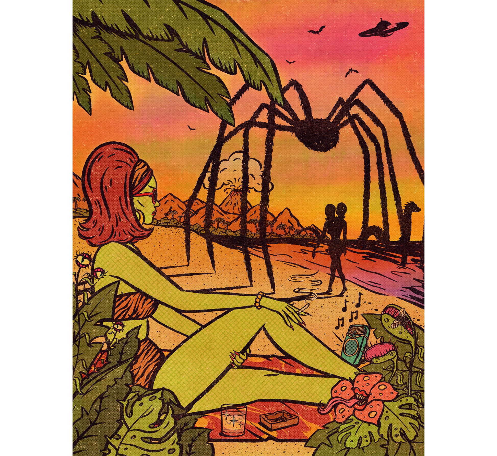     classy-creeps-creature-island-art-print