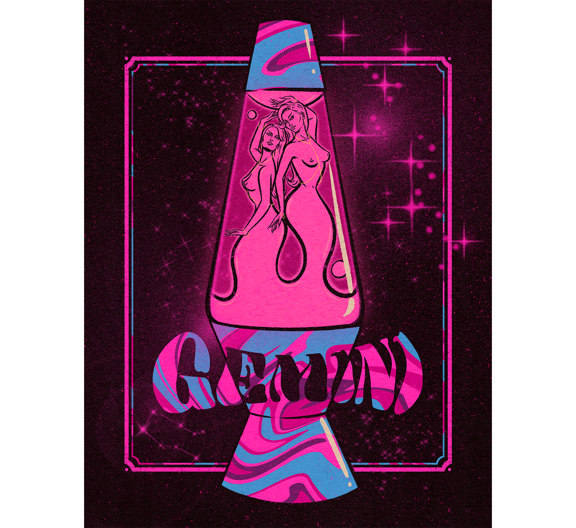    classy-creeps-gemini-art-print